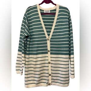 Alfred Dunner cardigan sweater size L
